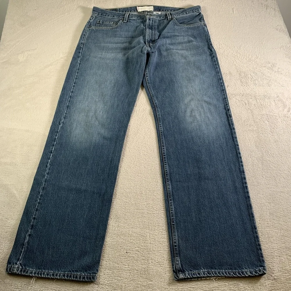 Vintage Levis 529 Jeans Men 38x34 (Tag 36x34) Blue Low Rise Straight Medium Wash